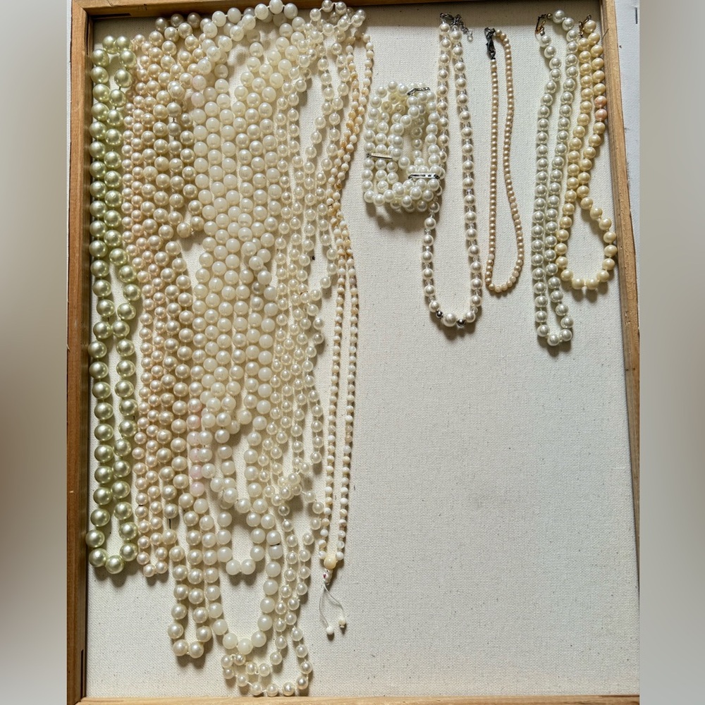 Lot of Faux Pearl Jewelry